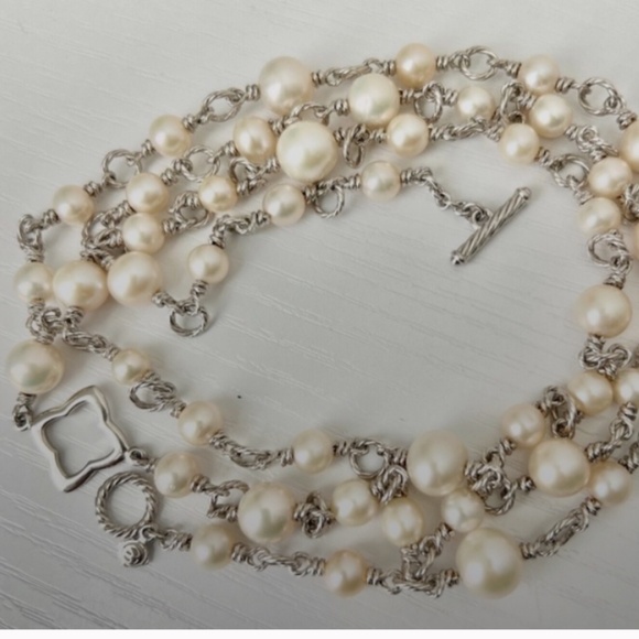 David Yurman necklace, Authentic, 2 strands are 36” long - Picture 1 of 12